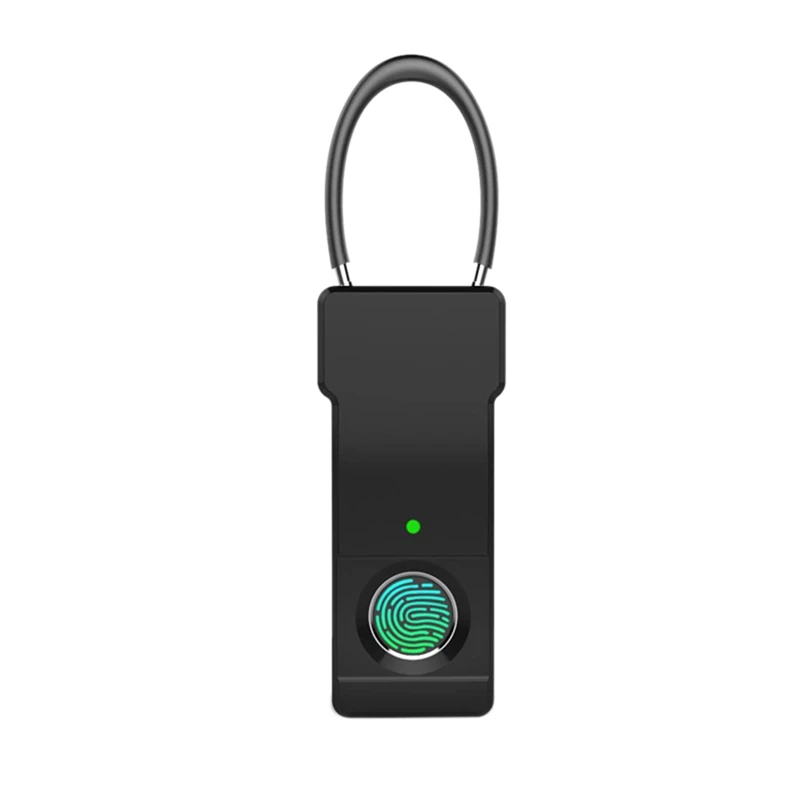Smart Keyless Fingerprint Padlock Usb Rechargeable Ip65 Waterproof Anti-Theft Security Padlock Door Luggage Case Lock(Black)
Smart Keyless Fingerprint Padlock Usb Rechargeable Ip65 Waterproof Anti-Theft Security Padlock Door Luggage Case Lock(Black)