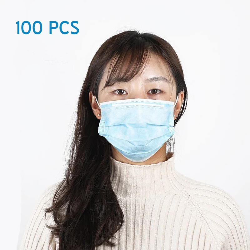100 Pcs Disposable mouth face mask 3 Layer filter Masks Anti Dust Droplet pollution epidemic protection Mask PM 2.5 Respirator
100 Pcs Disposable mouth face mask 3 Layer filter Masks Anti Dust Droplet pollution epidemic protection Mask PM 2.5 Respirator