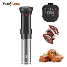 Stainless Steel 1100W Slow Sous-Vide Cooker, Accurate Immersion Circulator Cooker with Large LCD Display Time and Temp Control
Stainless Steel 1100W Slow Sous-Vide Cooker, Accurate Immersion Circulator Cooker with Large LCD Display Time and Temp Control