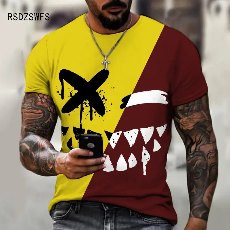 Funny Smile Print 3D T-shirt Men Summer Fashion Pattern Mens Tops Joker Face Casual Oversize Male Short Sleeve Trendy Tees
Funny Smile Print 3D T-shirt Men Summer Fashion Pattern Mens Tops Joker Face Casual Oversize Male Short Sleeve Trendy Tees