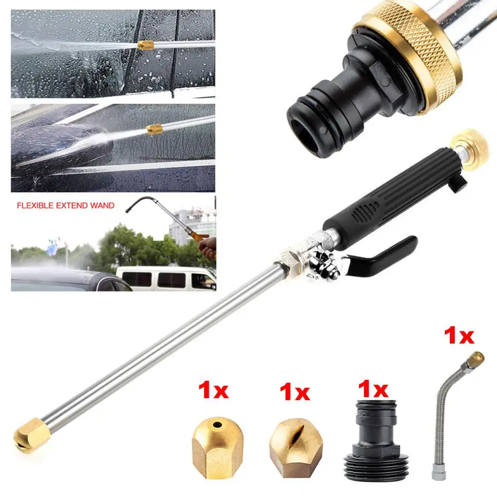 Hydro Jet Pressure Power Washer Wand - Upgrade Water Hose Nozzle Hose Sprayer Watering Jet for Car Wash and Window Washing
Hydro Jet Pressure Power Washer Wand - Upgrade Water Hose Nozzle Hose Sprayer Watering Jet for Car Wash and Window Washing