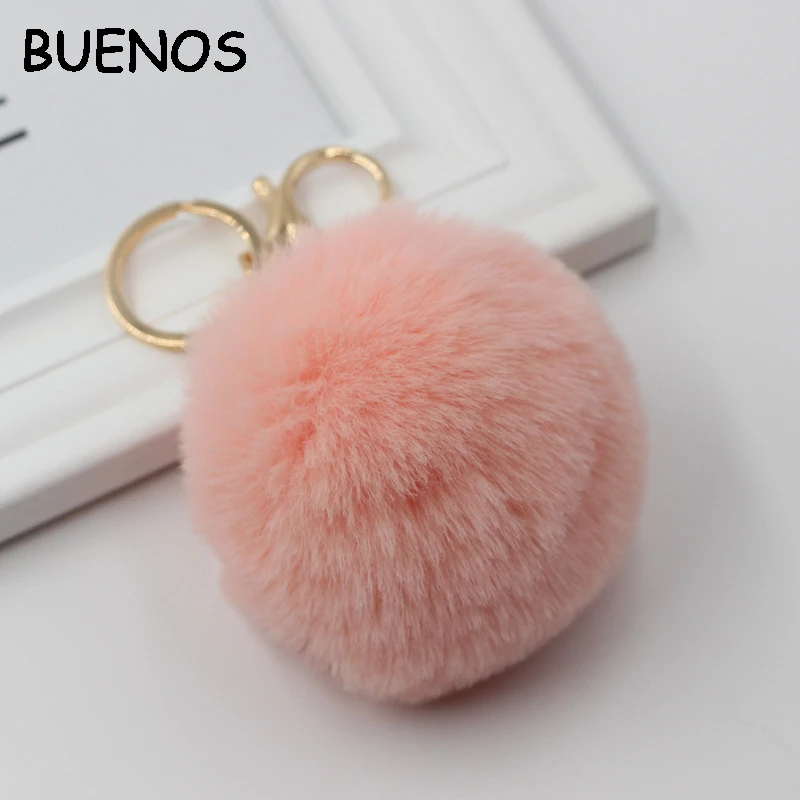 BUENOS Cute Pink Fur Keychain Pompom Fake Fur Ball Key Chain Fluffy Pompon Keyring Bag Charms Key Ring for women CE05010
BUENOS Cute Pink Fur Keychain Pompom Fake Fur Ball Key Chain Fluffy Pompon Keyring Bag Charms Key Ring for women CE05010