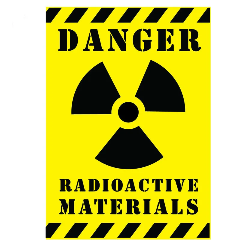 caution car sticker10CM*14CM Car StickerDANGER RADIOACTIVE MATERIALS Warning Vinyl Mark Decal
caution car sticker10CM*14CM Car StickerDANGER RADIOACTIVE MATERIALS Warning Vinyl Mark Decal