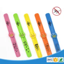 5 色スナップ Buglet 笑顔抗蚊シトロネラでシリコンスラップブレスレットオイルディフューザーリストバンドアンチ蚊子供のため @ D(China)