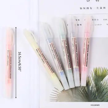 2020 New 6 Color Dual Double Headed Highlighter Pen Fluorescent Marker Drawing Stationery
2020 New 6 Color Dual Double Headed Highlighter Pen Fluorescent Marker Drawing Stationery