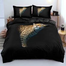 3D Black Duvet Cover Set Bed Linen Quilt Cover Set Leopard 100%Microfiber Pillowcases Single Double Queen King Size Bedding Sets
3D Black Duvet Cover Set Bed Linen Quilt Cover Set Leopard 100%Microfiber Pillowcases Single Double Queen King Size Bedding Sets