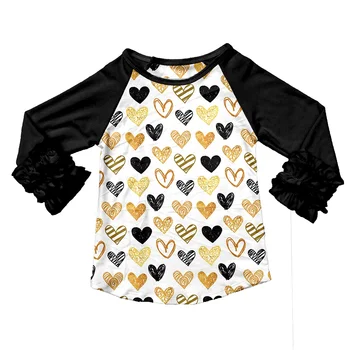 Wholesale Mixed Sizes Baby Girls Boutique Children Clothes For Kids Kint Cotton Long Sleeve V- Day Tops Girls Ruffles Shirts 
Wholesale Mixed Sizes Baby Girls Boutique Children Clothes For Kids Kint Cotton Long Sleeve V- Day Tops Girls Ruffles Shirts
