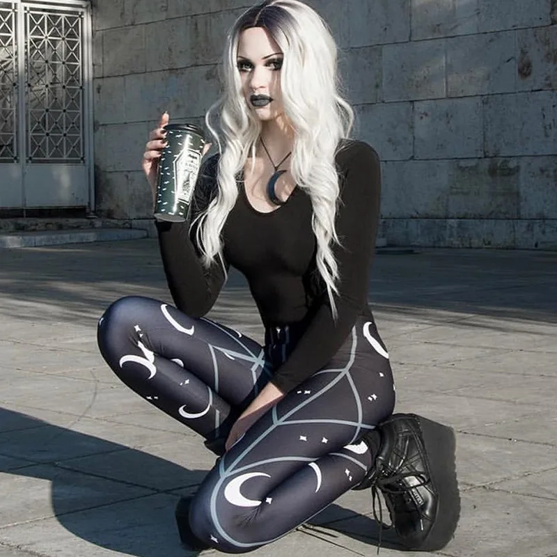goth yoga pants