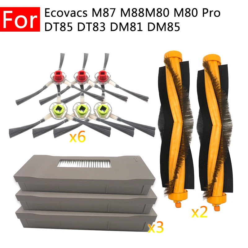 For Ecovacs M87 M88M80 M80 Pro DT85 DT83 DM81 DM85 Robot Vacuum Cleaner Attachment Parts Hepa Filter Main Side Brush Replaceable
For Ecovacs M87 M88M80 M80 Pro DT85 DT83 DM81 DM85 Robot Vacuum Cleaner Attachment Parts Hepa Filter Main Side Brush Replaceable