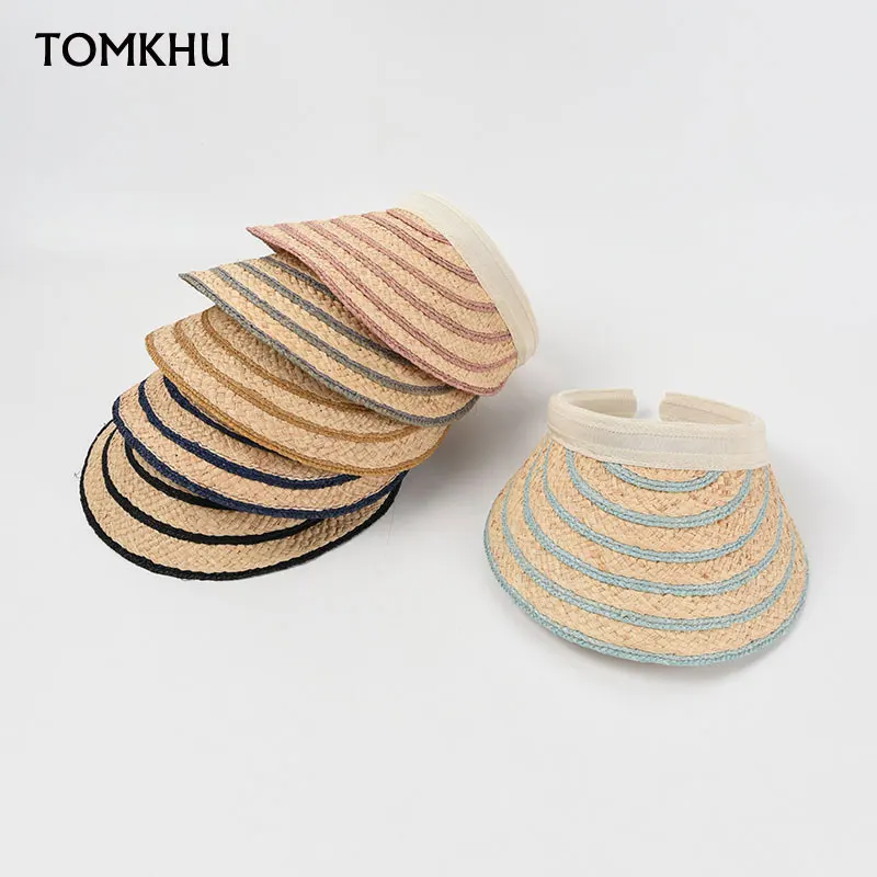 Summer Handmade Raffia Striped Sport Cycling Sun Visor Empty Top Beach Sun Cap Men Women Casual Hat Bonnet Enfant Chapeu Palha
Summer Handmade Raffia Striped Sport Cycling Sun Visor Empty Top Beach Sun Cap Men Women Casual Hat Bonnet Enfant Chapeu Palha