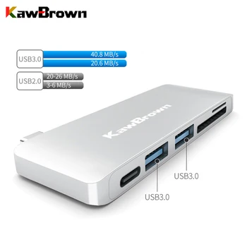 KawBrown 5 in 1 USB Type-C Hub USB-C to USB 3.0 with TF/SD Card Reader PD Charge USB Splitter Dock For Laptop
KawBrown 5 in 1 USB Type-C Hub USB-C to USB 3.0 with TF/SD Card Reader PD Charge USB Splitter Dock For Laptop