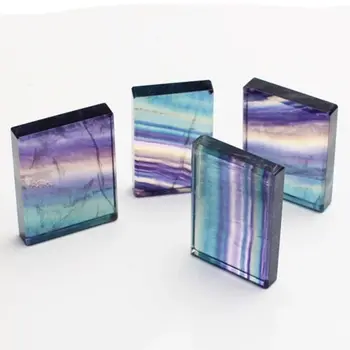 Natural Fluorite Tablet Multi Color Wushi Card, Square Card As Pendant Energy Healing Stone
Natural Fluorite Tablet Multi Color Wushi Card, Square Card As Pendant Energy Healing Stone