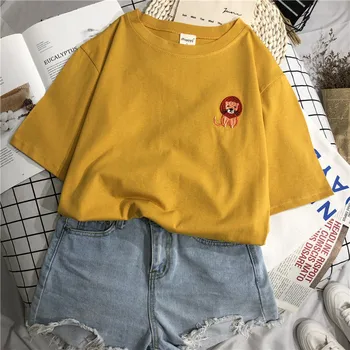Fashion Logo Printing T Shirts Women's Sleeve Short Fashion 100% cotton Female T-Shirts 
Fashion Logo Printing T Shirts Women's Sleeve Short Fashion 100% cotton Female T-Shirts