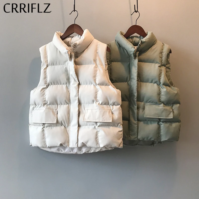 2020 New Casual Stand Collar Short Parka Winter Down Jacket Women Thick Warm Sleeveless Vest Oversize Coat CRRIFLZ
2020 New Casual Stand Collar Short Parka Winter Down Jacket Women Thick Warm Sleeveless Vest Oversize Coat CRRIFLZ