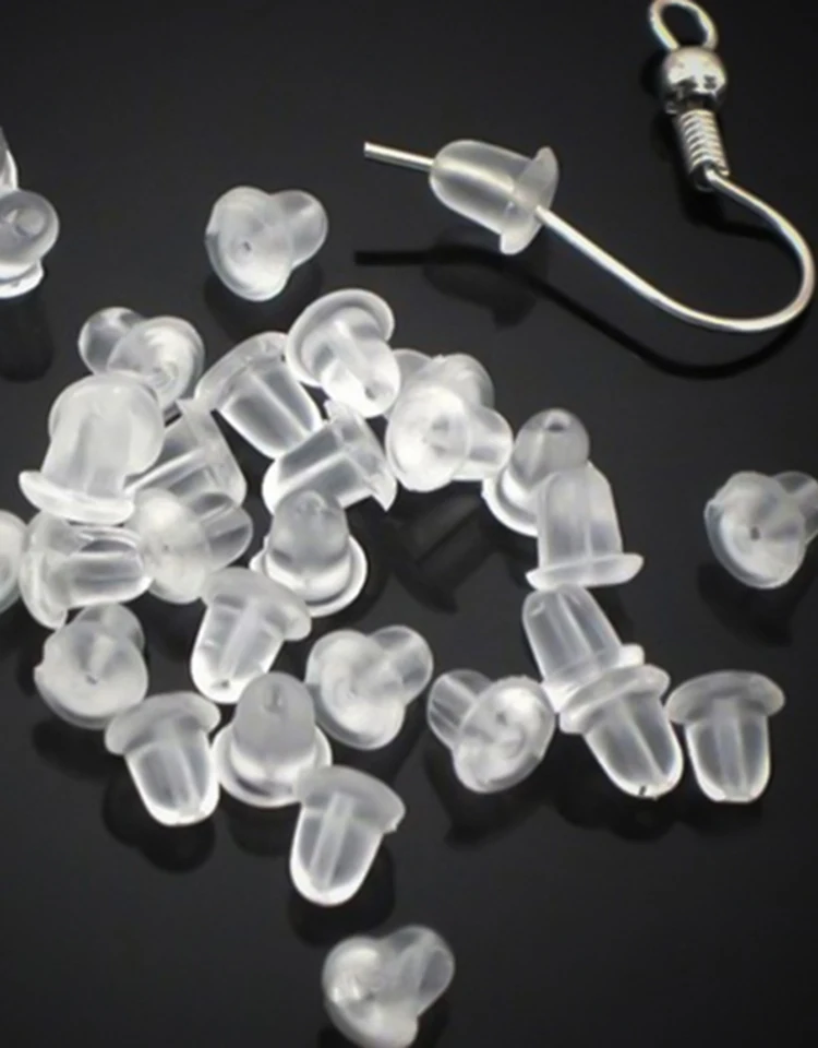 500pcs Rubber Earring Backs Hooks Stoppers Ear Post Nuts Findings Accessories For Jewelry Making Stud Earrings Diy Wholesale Jewelry Findings Components Aliexpress