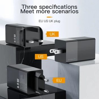 KUULAA 65W GaN Charger Quick Charge 4.0 3.0 USB Type C QC PD USB Charger Portable Durable Fast Charger For IPhone Xiaomi Laptop
KUULAA 65W GaN Charger Quick Charge 4.0 3.0 USB Type C QC PD USB Charger Portable Durable Fast Charger For IPhone Xiaomi Laptop