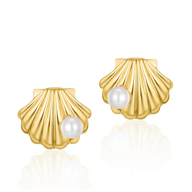 Trendy Bell Shape Freshwater Pearl 14K True Real Yellow Gold Piercing Stud Earrings for Women Girl Fancy Stick Office Jewelry
Trendy Bell Shape Freshwater Pearl 14K True Real Yellow Gold Piercing Stud Earrings for Women Girl Fancy Stick Office Jewelry
