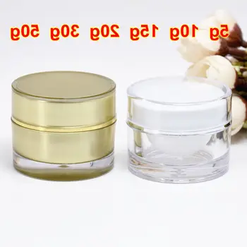 5g 10g 15g 20g 30g 50g Round Acrylic Jar White Gold Jar Container Empty Cream Jar Plastic Cosmetic Packaging Bottle
5g 10g 15g 20g 30g 50g Round Acrylic Jar White Gold Jar Container Empty Cream Jar Plastic Cosmetic Packaging Bottle