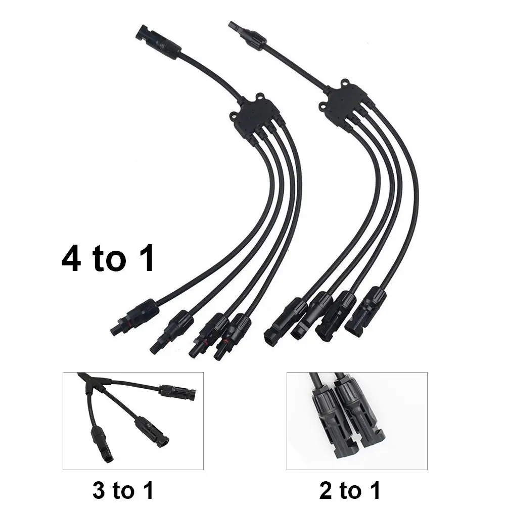 Y type Solar Photovoltaic Panel Adaptor Cable Connector With 3 Branch Four Way Plug Parallel Battery Plate Accessories
Y type Solar Photovoltaic Panel Adaptor Cable Connector With 3 Branch Four Way Plug Parallel Battery Plate Accessories