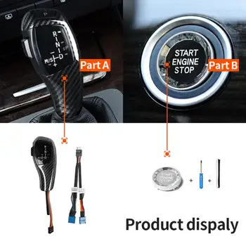 LED Gear Shift Knob Conveninently Simple Installation with ENGINE START STOP Button Cover For BMW E90 E92 E93 LHD
LED Gear Shift Knob Conveninently Simple Installation with ENGINE START STOP Button Cover For BMW E90 E92 E93 LHD
