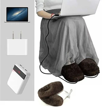 Keep Foot Warmer Shoes USB Heating Warm Boots Heated Slippers Cold Weather Comfortable Plush for Family and Office
Keep Foot Warmer Shoes USB Heating Warm Boots Heated Slippers Cold Weather Comfortable Plush for Family and Office