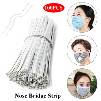 100pcs 0.3x10cm Plastic Nose Wire Bar For DIY MASK Single Core Nose Bridge Clips Jewelry Making Material Accessories White
100pcs 0.3x10cm Plastic Nose Wire Bar For DIY MASK Single Core Nose Bridge Clips Jewelry Making Material Accessories White
