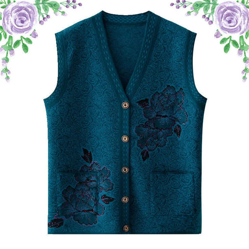Middle-aged women spring autumn elderly mother loaded sweater female knitting cardigan coat winter grandma sleeveless vest
Middle-aged women spring autumn elderly mother loaded sweater female knitting cardigan coat winter grandma sleeveless vest