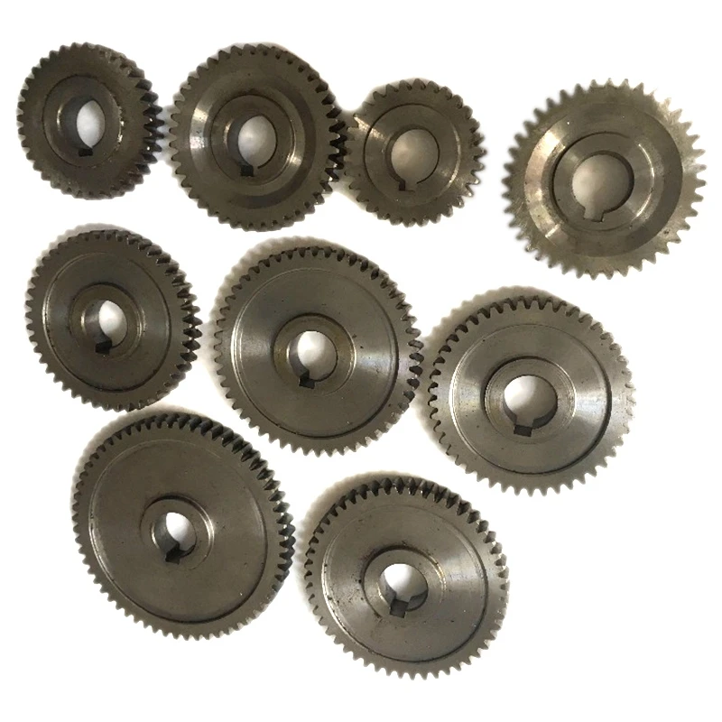 9Pcs/Set CJ0618 Household Small Lathe, Micro Lathe Gear, Metal Exchange Gear 
9Pcs/Set CJ0618 Household Small Lathe, Micro Lathe Gear, Metal Exchange Gear