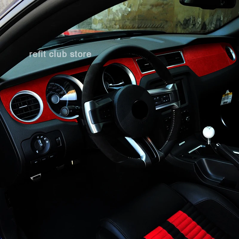 Suede Dashboard Center Console Decorative Cover Strip Car Stickers For Ford Mustang 2010-2014 Interior Modified Accessories
Suede Dashboard Center Console Decorative Cover Strip Car Stickers For Ford Mustang 2010-2014 Interior Modified Accessories