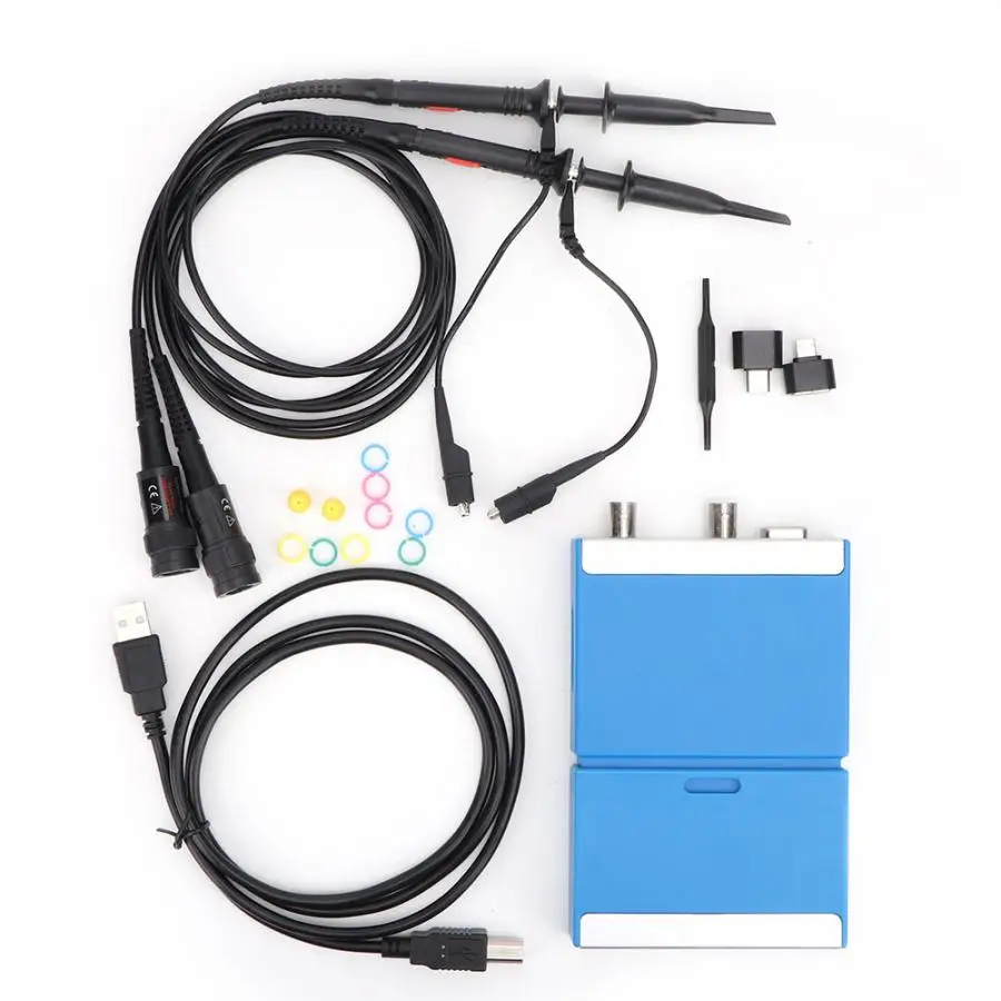 Digital Oscilloscope C520M Dual Channel PC Virtual Oscilloscope 20MHz Bandwidth 50M for Android Phones Digital Oscilloscope Kit
Digital Oscilloscope C520M Dual Channel PC Virtual Oscilloscope 20MHz Bandwidth 50M for Android Phones Digital Oscilloscope Kit