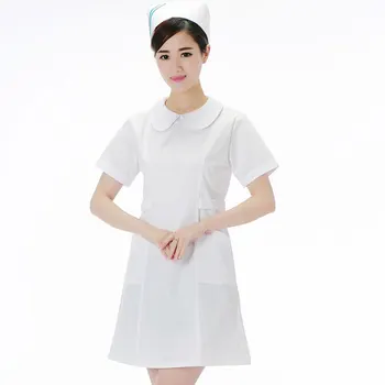Nurse Uniform Dress Summer New Peter pan Collar Hospital Short Sleeve Summer Work Clothing Beauty Salon SPA Uniforms
Nurse Uniform Dress Summer New Peter pan Collar Hospital Short Sleeve Summer Work Clothing Beauty Salon SPA Uniforms