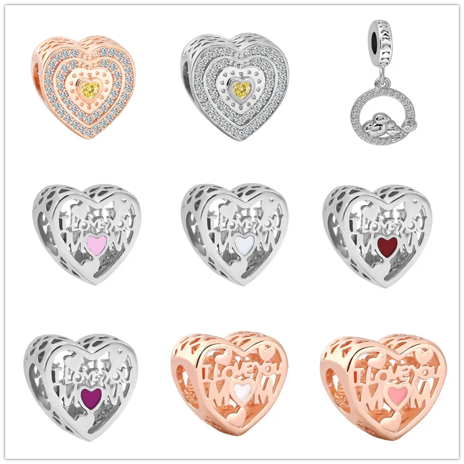 Fit Mother’Day Love Mom Heart bird mom-baby Crystal Charms Pendant Beads Pandora Women Bracelets & Bangles Necklace DIY Jewelry
Fit Mother’Day Love Mom Heart bird mom-baby Crystal Charms Pendant Beads Pandora Women Bracelets & Bangles Necklace DIY Jewelry