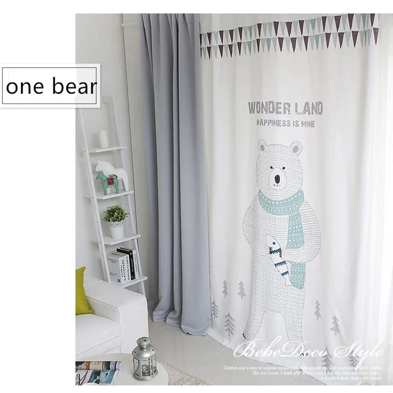 1Pc Home Curtain Cute Cartoon Bear Printed Polyester Curtains for flat window/ Children Room / Living Room
1Pc Home Curtain Cute Cartoon Bear Printed Polyester Curtains for flat window/ Children Room / Living Room