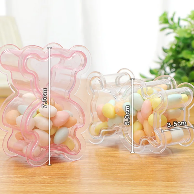 12pcs New Transparent Plastic Box, Wedding Full Moon Gift Box, Mini Bear Shape Storage Box, Wholesale Gift Box for Children
12pcs New Transparent Plastic Box, Wedding Full Moon Gift Box, Mini Bear Shape Storage Box, Wholesale Gift Box for Children