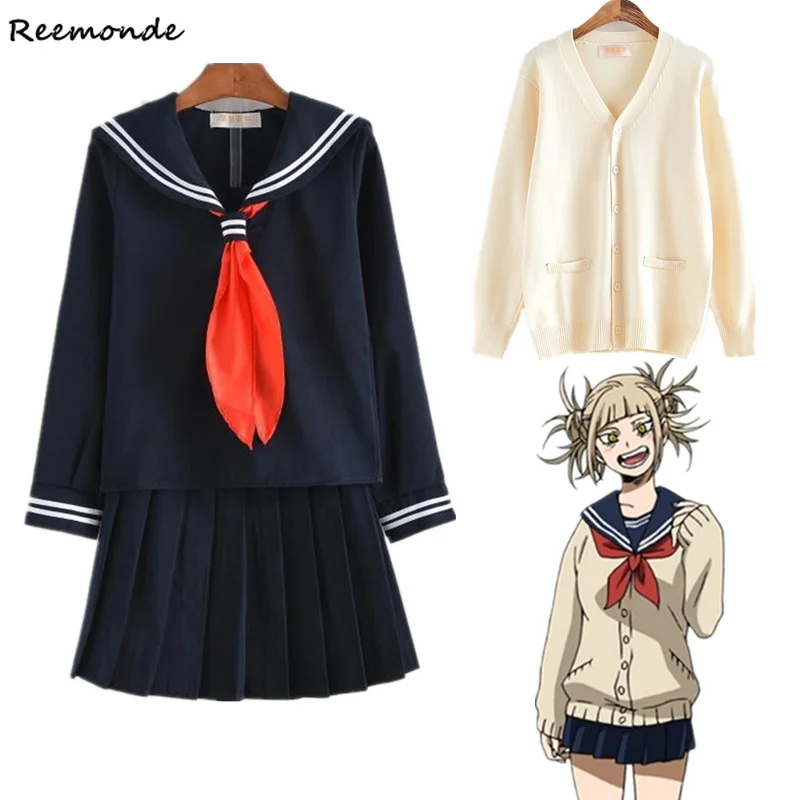 My Hero Academia Himiko Toga Cosplay Costume Boku No Hero Academia Sailor Suit JK Uniform School Skirt Suit Wigs Girl Sweaters
My Hero Academia Himiko Toga Cosplay Costume Boku No Hero Academia Sailor Suit JK Uniform School Skirt Suit Wigs Girl Sweaters