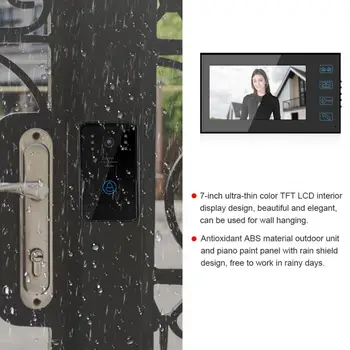 7in Rainproof Night Vison High Denifition 1000 Line Video Intercom Touch Doorbell 100-240V EU Plug/US Plug/UK Plug/AU Plug
7in Rainproof Night Vison High Denifition 1000 Line Video Intercom Touch Doorbell 100-240V EU Plug/US Plug/UK Plug/AU Plug