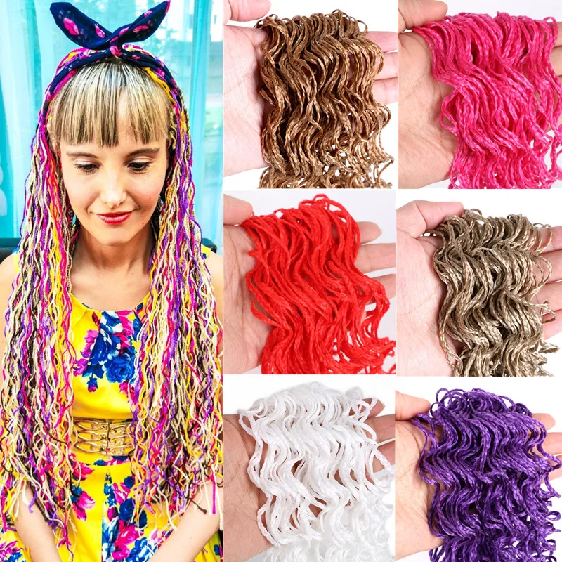 Full Star synthetic colored curly pigtails zizi braids crochet hair extension corrugation box braids hair stands Green Pink
Full Star synthetic colored curly pigtails zizi braids crochet hair extension corrugation box braids hair stands Green Pink