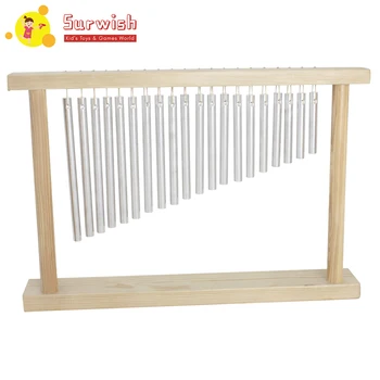 20 Bars Wind Chime Bell Single Row Bar Chime With Wooden Frame And Aluminium Pipes - Silver
20 Bars Wind Chime Bell Single Row Bar Chime With Wooden Frame And Aluminium Pipes - Silver