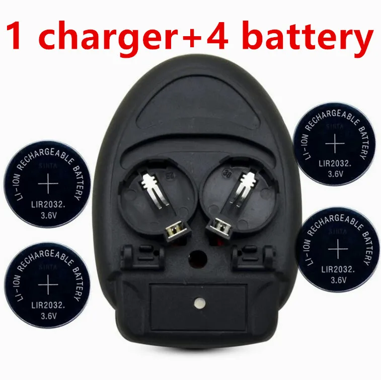 1PCS charger + 4PCSLIR2032 LIR2025 ML2032 ML2025 CR2032 coin battery EU plug button excellence |