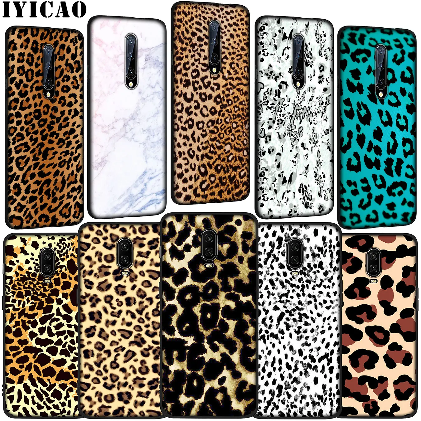 IYICAO leopard print Soft Silicone TPU Black Phone Case for OnePlus 7 Pro 6T 6 5T 5 One Plus 7Pro Cover
IYICAO leopard print Soft Silicone TPU Black Phone Case for OnePlus 7 Pro 6T 6 5T 5 One Plus 7Pro Cover