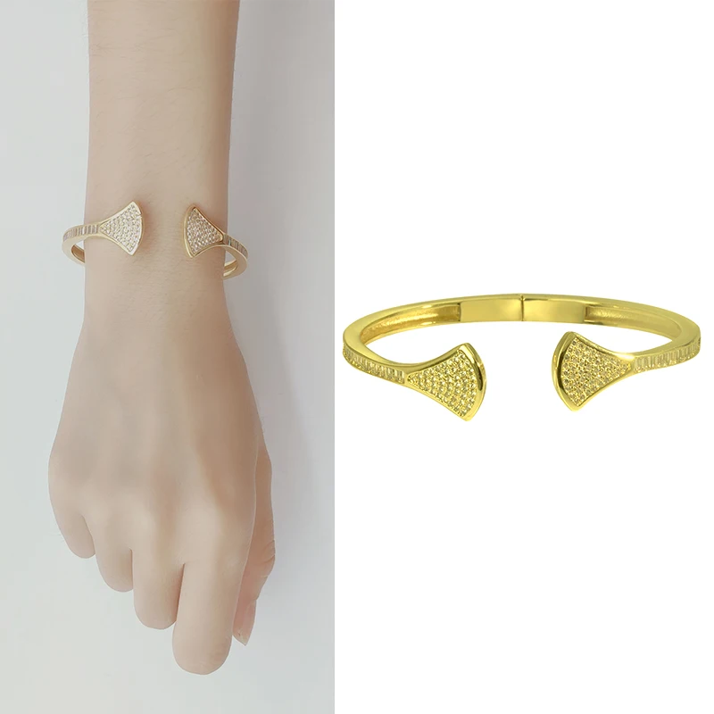

Women's Hand Bracelets Square Diamonds Natural Stones Cuff Charm Accessory Luxury Fashion Jewelry Female Zirconia Bracelets