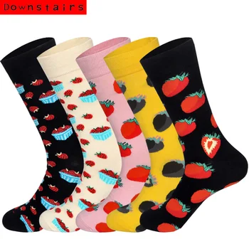 Downstairs 5pairs/lot Casual Men's Socks Hip Hop Foods Fruits Bread Streetwear Custom Happy Socks Regalos Para Hombre
Downstairs 5pairs/lot Casual Men's Socks Hip Hop Foods Fruits Bread Streetwear Custom Happy Socks Regalos Para Hombre