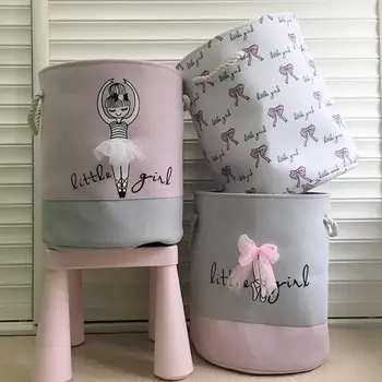 Foldable Laundry Basket for Dirty Clothes Pink Ballet Girl Toys baskets bag Organizer kids Home Storage washing Organization 
Foldable Laundry Basket for Dirty Clothes Pink Ballet Girl Toys baskets bag Organizer kids Home Storage washing Organization