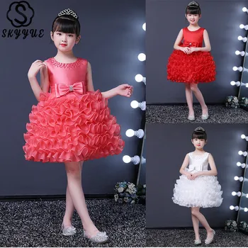 Skyyue O-Neck Solid Kid Party Communion Dress Sleeveless Ruched Elegant Bow Girl Princess Party Dress for Wedding 2019 2988
Skyyue O-Neck Solid Kid Party Communion Dress Sleeveless Ruched Elegant Bow Girl Princess Party Dress for Wedding 2019 2988