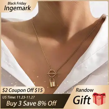 Goth Lover Lock Pendant Choker Necklace Steampunk Men Punk Minimalism Circle Lariat Long Chain Necklace Friends Women Jewelry
Goth Lover Lock Pendant Choker Necklace Steampunk Men Punk Minimalism Circle Lariat Long Chain Necklace Friends Women Jewelry