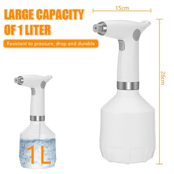 1L Refillable Electric Sprayer Bottle Mist Spray Bottle Portable Plastic Big Capacity Spray Bottle Alcohol Disinfection Tools
1L Refillable Electric Sprayer Bottle Mist Spray Bottle Portable Plastic Big Capacity Spray Bottle Alcohol Disinfection Tools