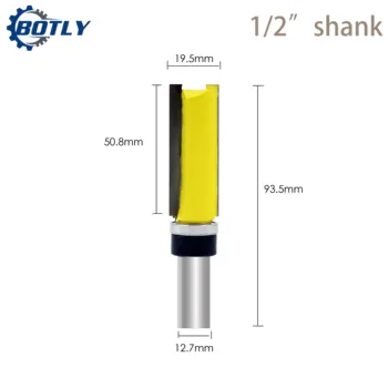 Woodworking Router Bits Burrs Cutter Wood Milling Cutter CNC Tool Straight Trimming With Bearing wood router bit end milling
Woodworking Router Bits Burrs Cutter Wood Milling Cutter CNC Tool Straight Trimming With Bearing wood router bit end milling