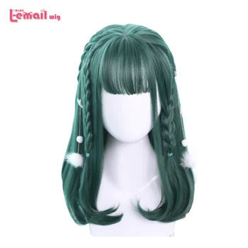 L-email wig Green Lolita Wigs With Bangs Inner Buckle Cosplay Wigs Harajuku Japanese Halloween Heat Resistant Synthetic Hair
L-email wig Green Lolita Wigs With Bangs Inner Buckle Cosplay Wigs Harajuku Japanese Halloween Heat Resistant Synthetic Hair