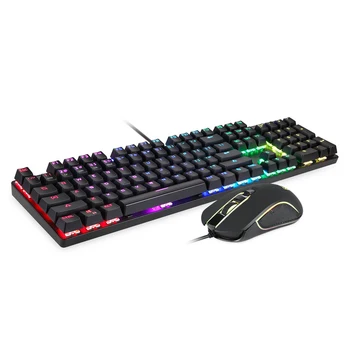 Motospeed CK888 Mechanical Keyboard RGB Backlight LED USB Wired Keyboard Mouse Set with 1.8M Cable for Computer Pro Gamer
Motospeed CK888 Mechanical Keyboard RGB Backlight LED USB Wired Keyboard Mouse Set with 1.8M Cable for Computer Pro Gamer
