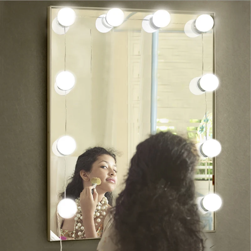 Makeup Mirror Vanity LED Light Bulbs Kit USB Charging Port Cosmetic Lighted Make up Mirrors Bulb Adjustable Brightness lights
Makeup Mirror Vanity LED Light Bulbs Kit USB Charging Port Cosmetic Lighted Make up Mirrors Bulb Adjustable Brightness lights